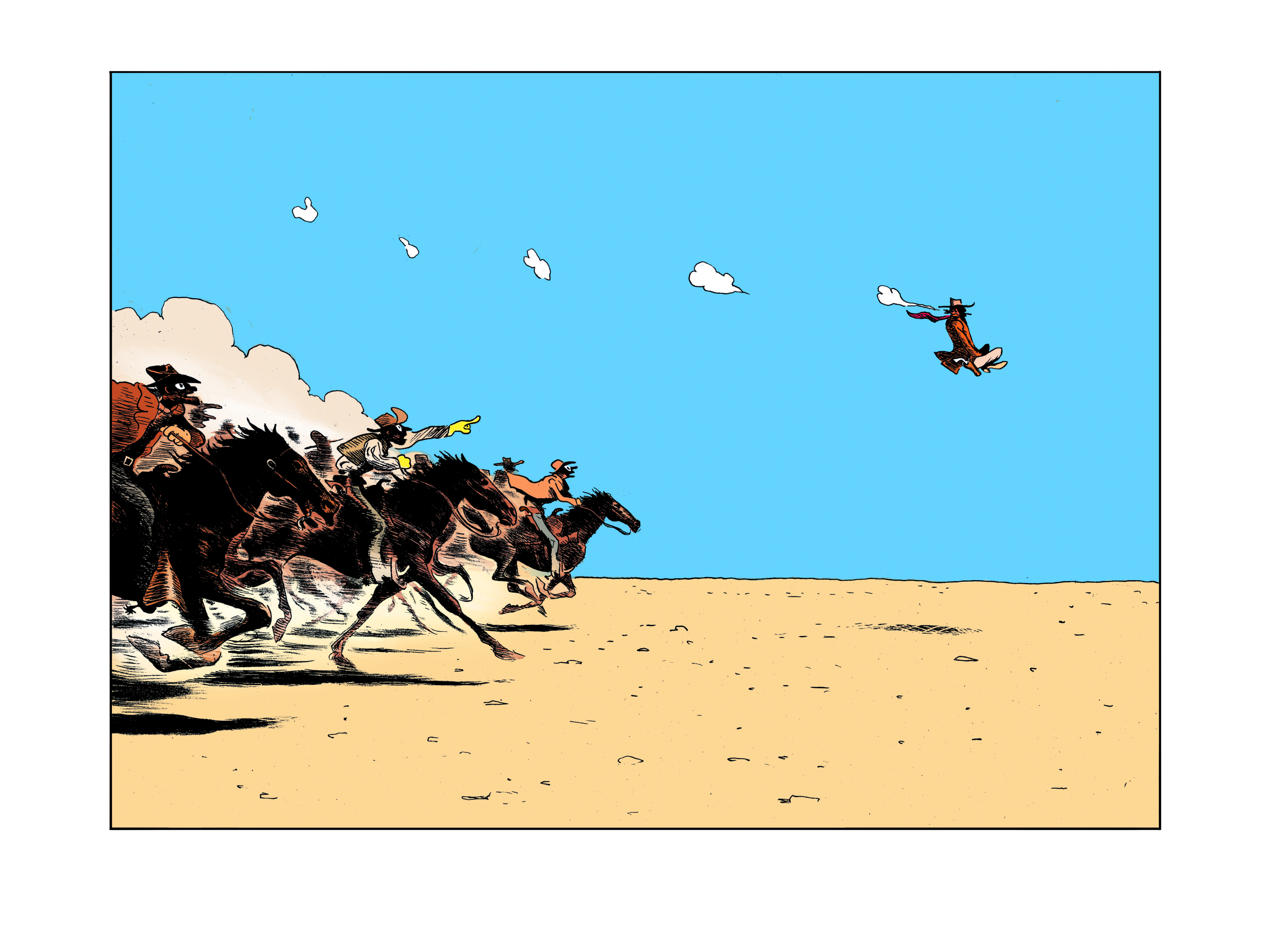 <strong>Hommage à Moebius<br><font color="red">Tirage numéroté et signé par Christophe Blain</font></strong>